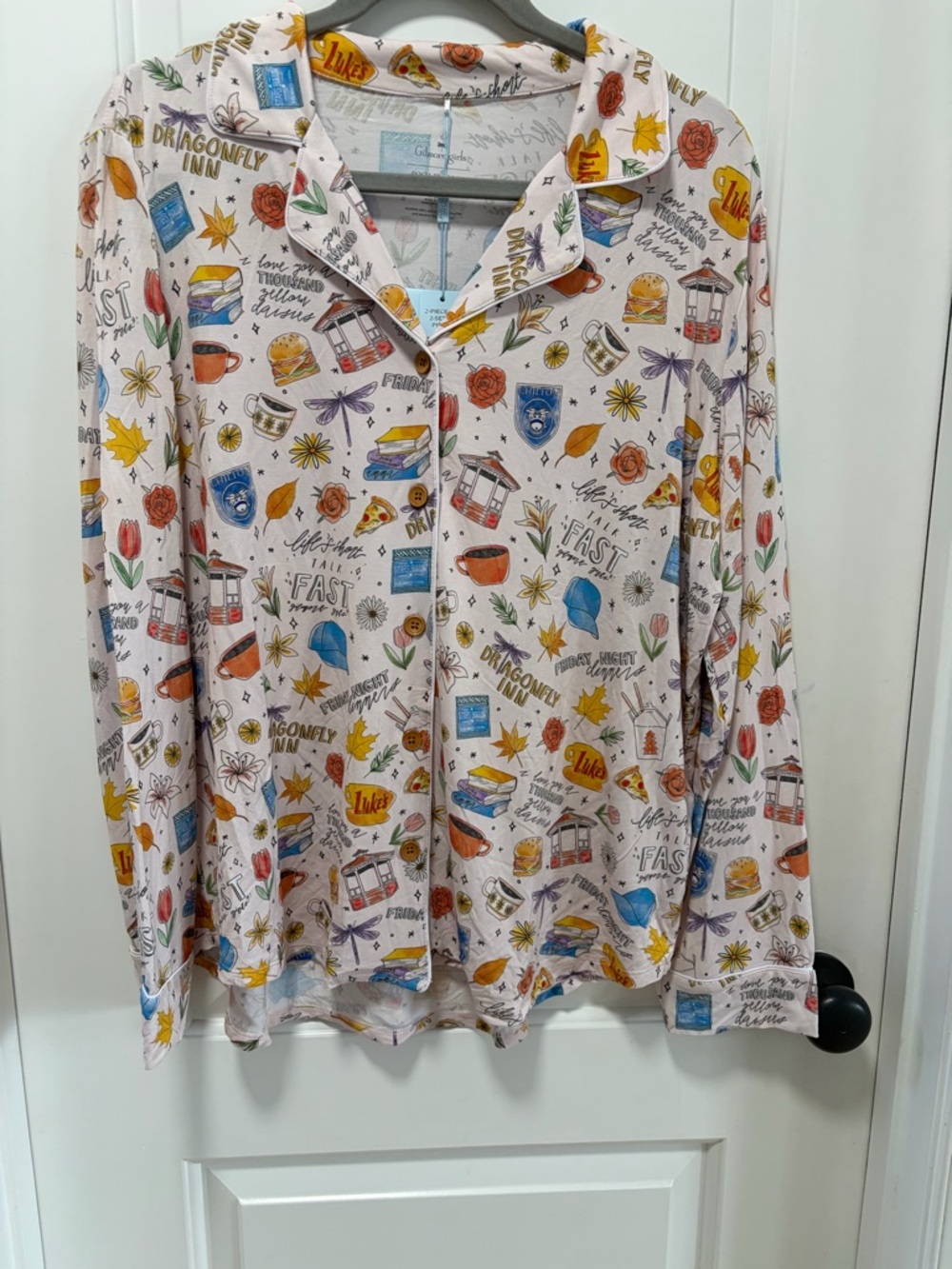 Gilmore Girls x Posh Peanut NWT size XL Women’s Pajama Top Bamboo Lightweight - Picture 3 of 15